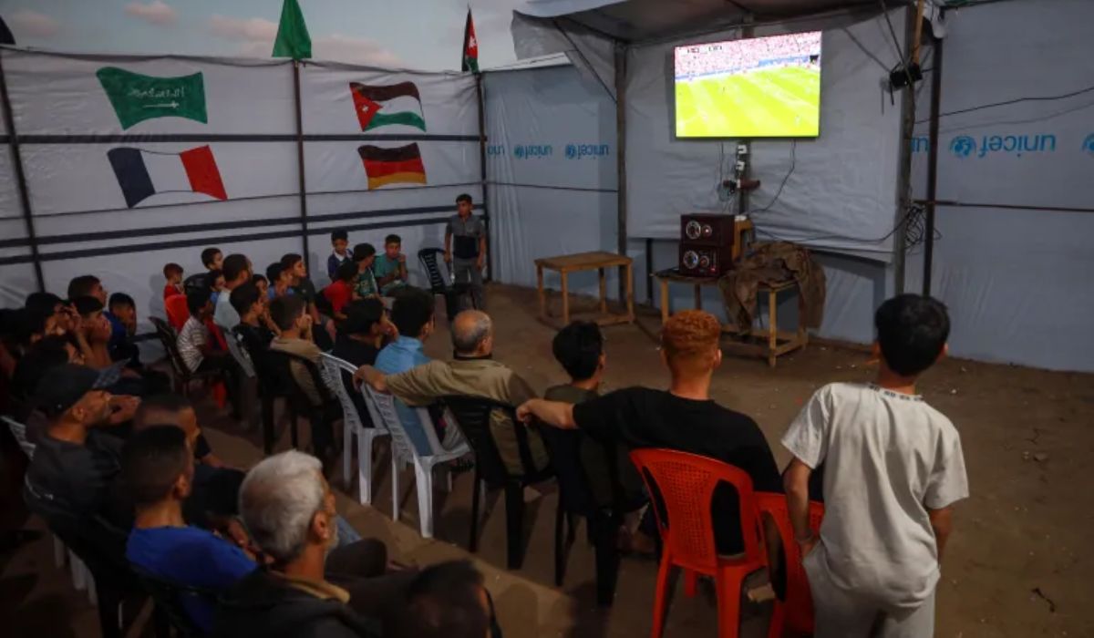 Gaza Watches the World Cup From Tents and Makeshift Cafes